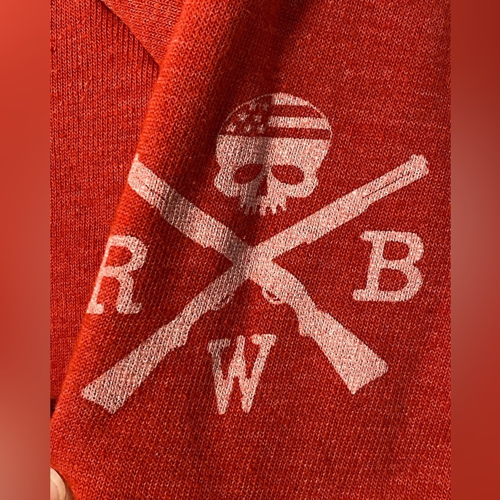 Red Pullover Sweatshirt RWB Size Large women’s - Picture 4 of 5